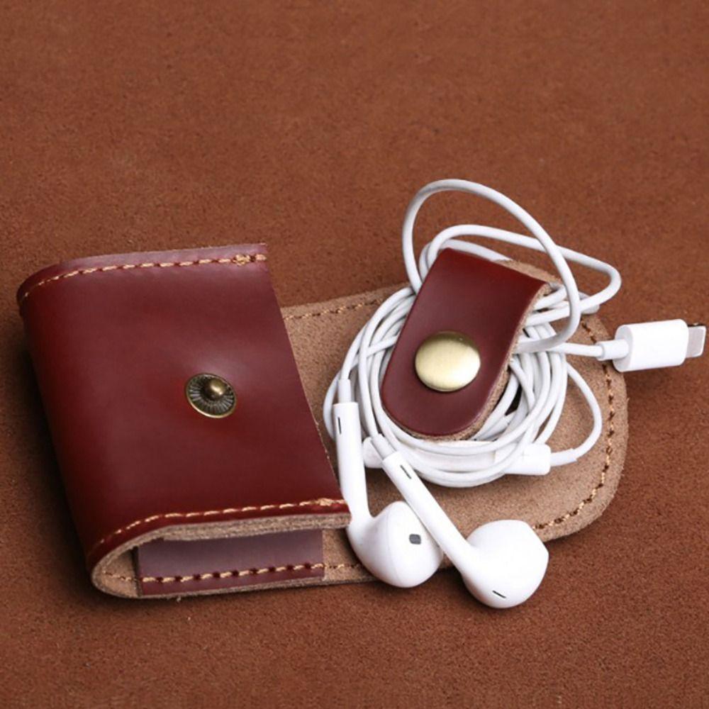 Waterproof Headphone Bag Mini Leather Wallet Key Holder Mini Coin Purse  Outdoor