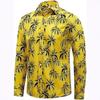 Men's Long Sleeve Hawaiian Coconut 3D Print Beach Shirt