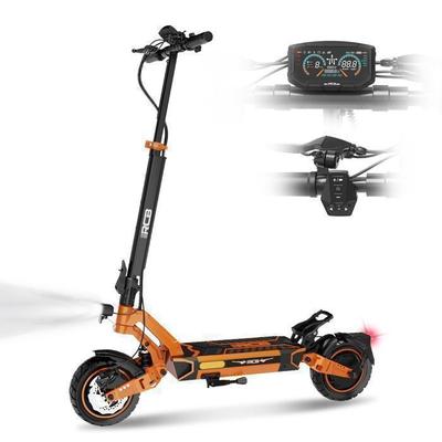 RCB D7 PRO Elektrická koloběžka pro dospělé s NFC – Motor 1600W, Skládací, 10'' Pneumatiky, Baterie 48V 27Ah, Dojezd 100-110 km