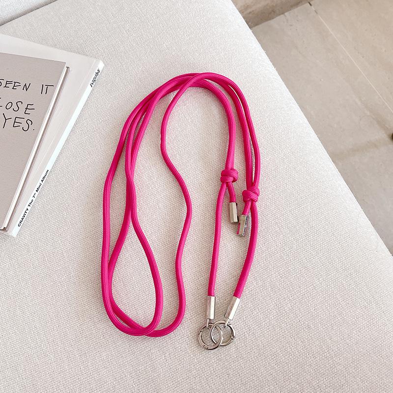 Adjustable Crossbody Women's Universal Phone Case with Keychain - Drop-Proof, Sturdy, and Durable Lanyard Style