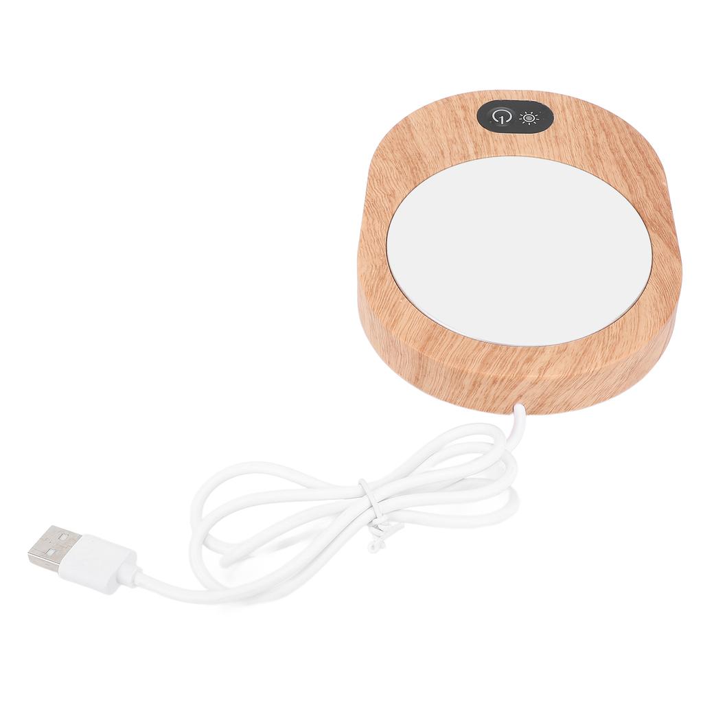 Electric Cup Warmer Fast Heating Non Slip USB Plug In 13W 5V 3A Tea Cup Mug Warmer for Glass Ceramic Stainless Steel