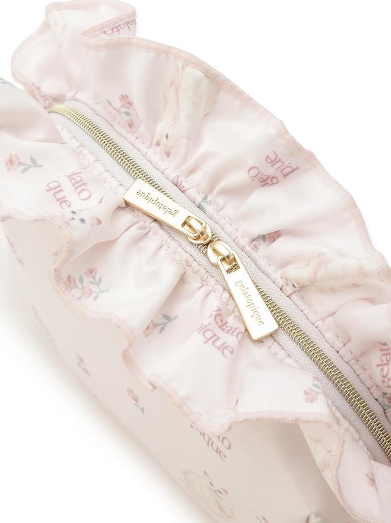 gelato pique Flower Cat Print Pouch PWGB261604 Pink Free Size Women's