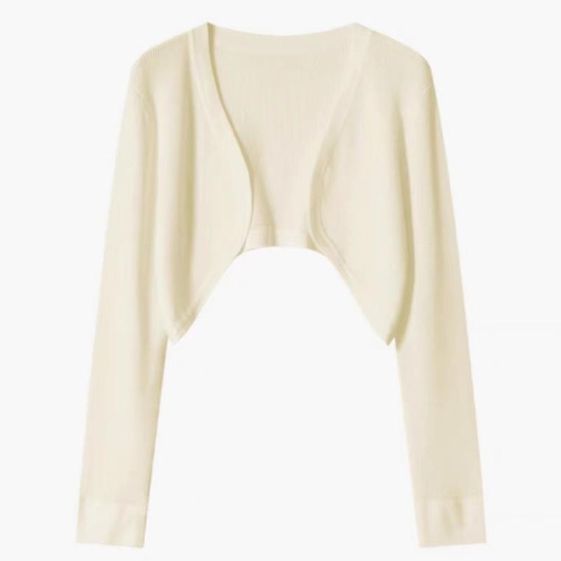 Autumn Thin Long Sleeve Slim Fit Knitted Cardigan Women Fashion Casual Solid Simple Cardigans Coat Elegant Office Ladies Short Sweaters Jacket 25183