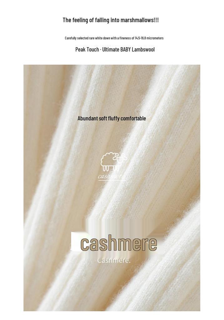 Ribbed Cashmere V-Neck Sweater - Women's Elegant Slimming Pullover for Autumn 2026