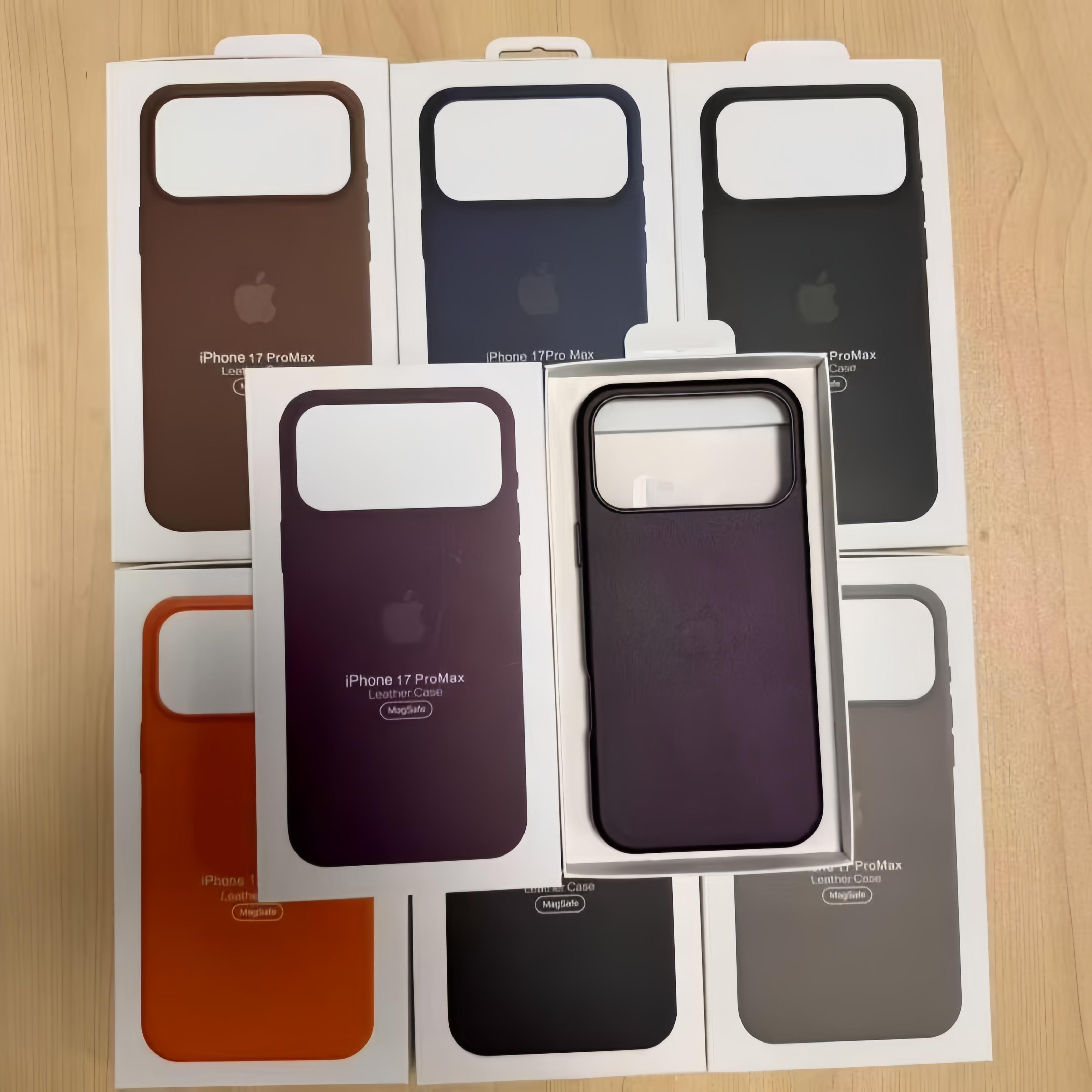 Genuine Leather iPhone 17 Case фиолетовый