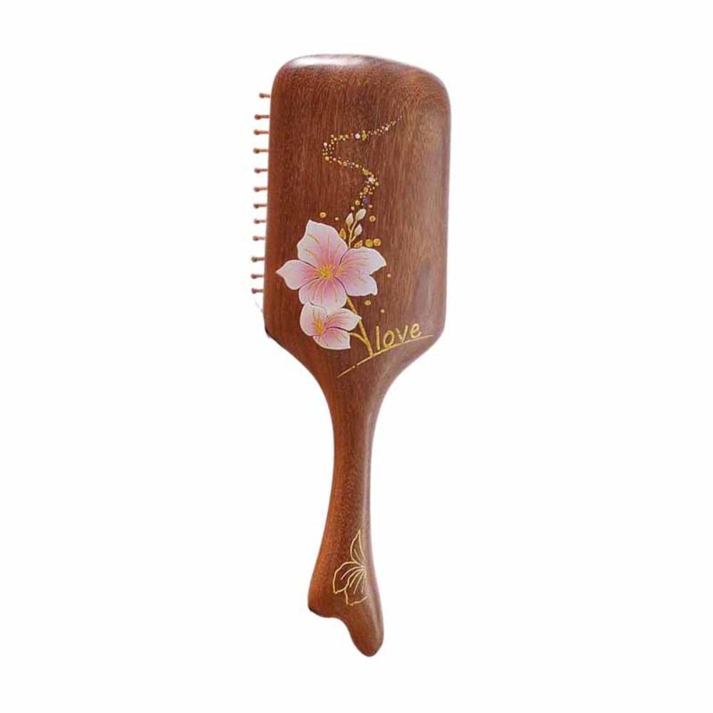 Anti Static Sandalwood Hair Comb Portable Air Bag Massage Comb Air Cushion Comb  Curly Hair
