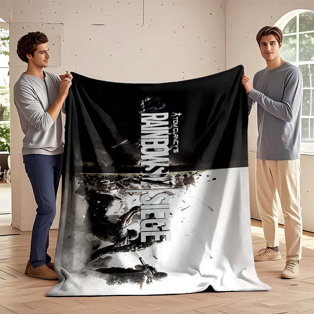 Rainbow Six Siege Game Artwork Blanket Flannel blanket for bedroom, living room, sofa, and nap sofas
