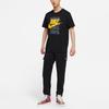 Nike Sportswear Casual Breathable Letter Print Crew Neck Short Sleeve T-Shirt Men Tops Black DD3382-010