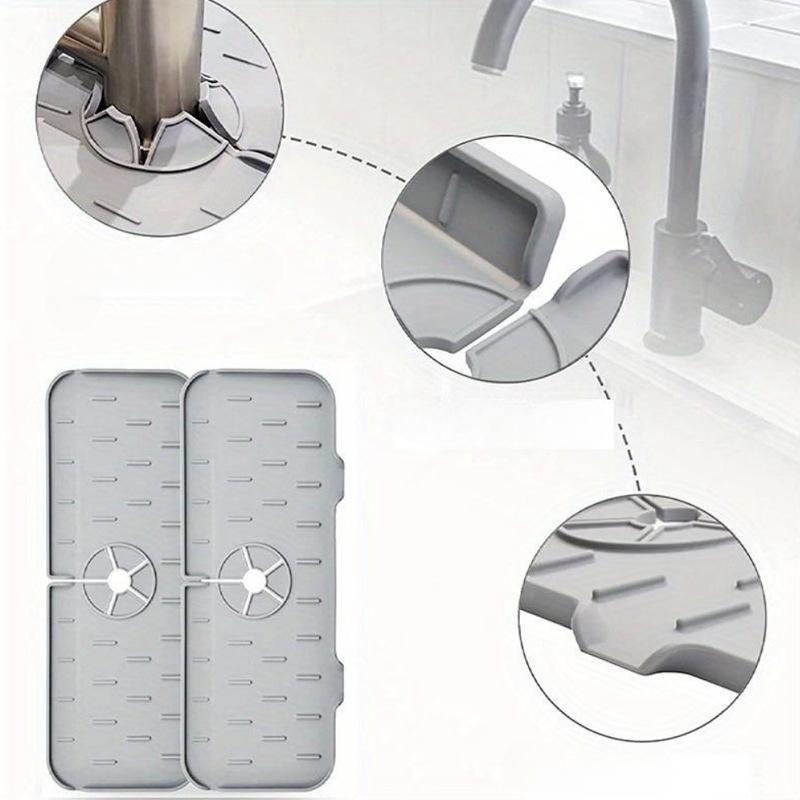 1Pc Foldable Faucet Drain Pad, Splash-proof Sink, Kitchen Sink, Household Water-proof and Leak-proof Sink Drain Pad