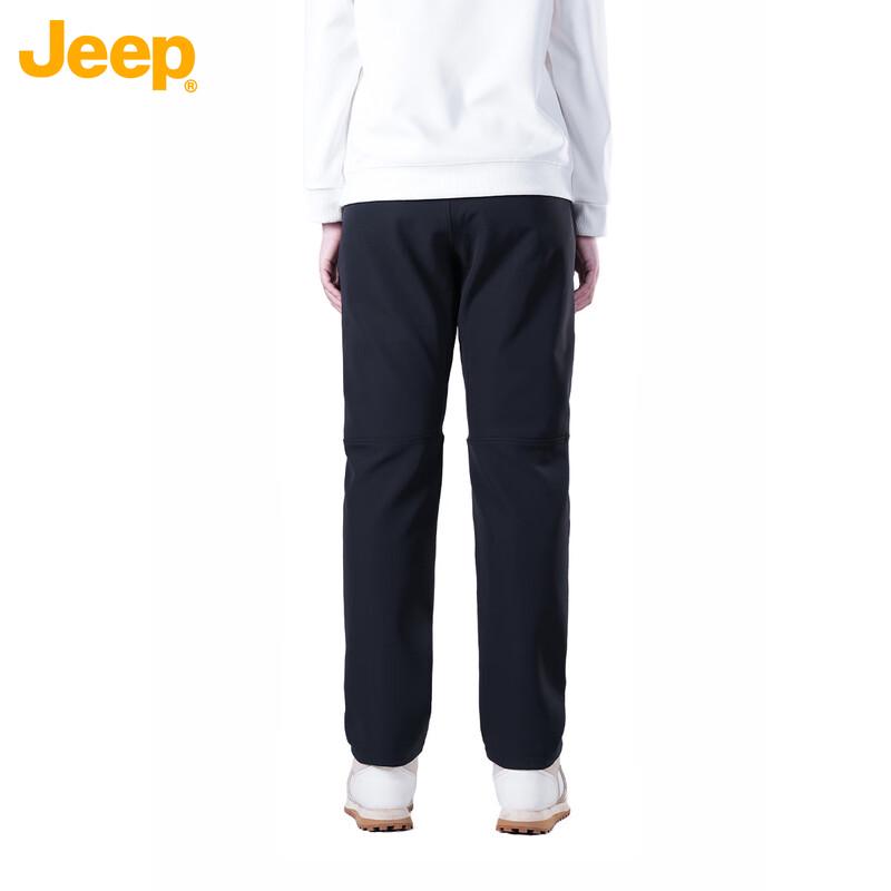 JEEP Men's Autumn Winter Fleece Lined Straight Leg Casual Pants