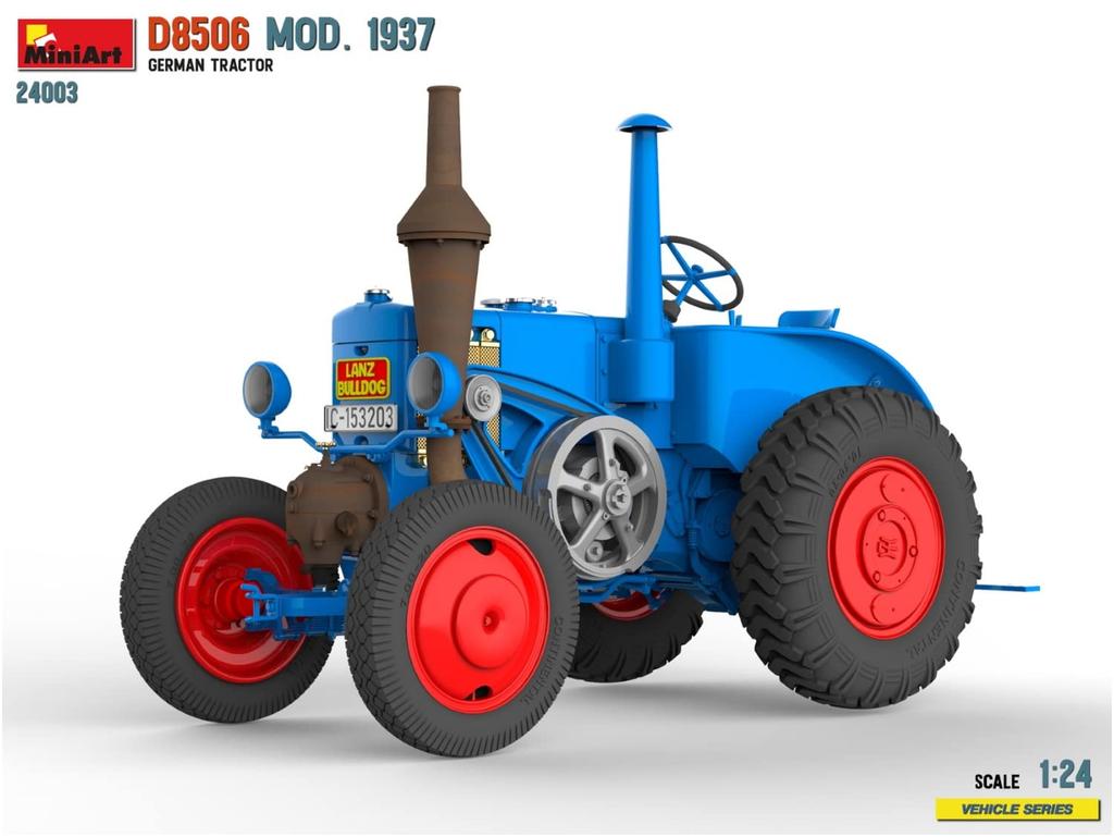 Miniart German Tractor D8506 1937 Plastic Model MA24003 1/24