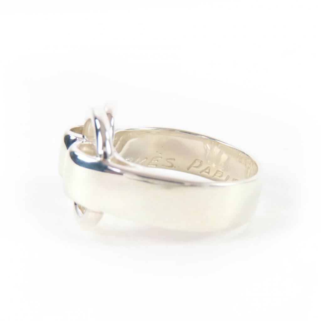 Great HERMES Ring Douzanoling Silver 925 Women Used