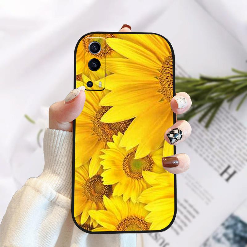 For Vivo Y72 Y52 5G Case Cover Stylish Painted Silicone Soft TPU Phone Protective Shell For Vivo Y 72 52 5G Shockproof Bumper