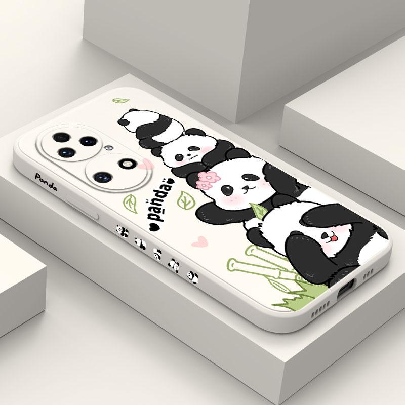 Panda Haus Handyhülle Für Huawei P50 P40 P30 P20 Nova 10 10SE 9 9SE Mate 50 50E 40 30 20 Pro Lite P Smart 2021 Y7A Hülle