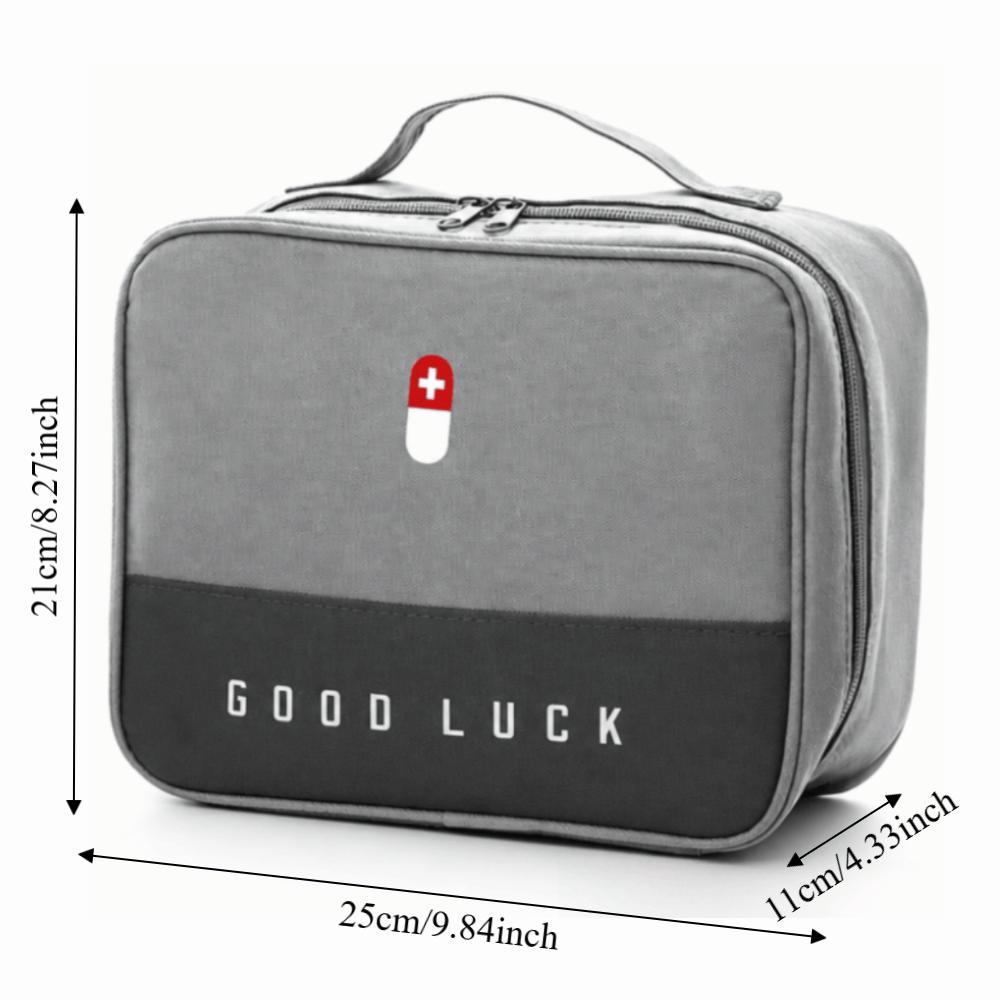 2 Pcs Portable Medicine Storage Bag Oxford Cloth Medical Supplies Organizer Bag  Traveling