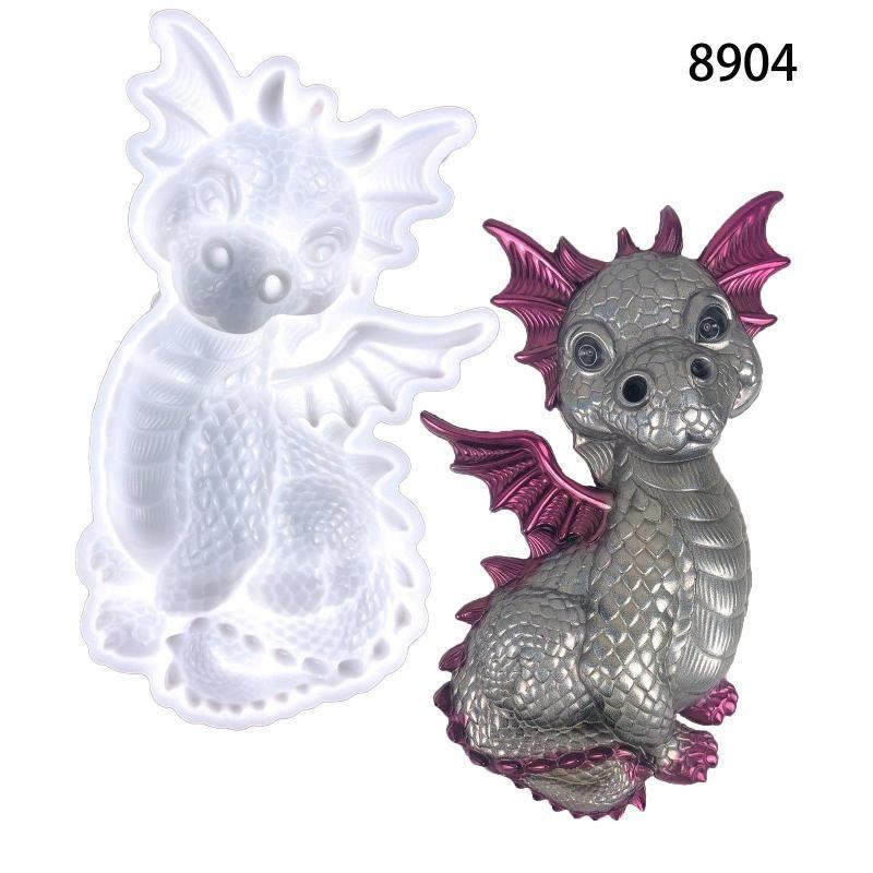 Small Dragon Pendant Glue Drop Mold DIY Flying Dragon Shape Mould for Living Room Wall Decoration Craft Ornaments Home Mold