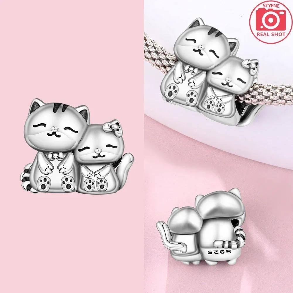 

Original Copper Cute Pet Dogs Cats Bears Elephants Pendants Beads Fit Bracelet Making Women Jewelry Diy Birthday Fine Gift