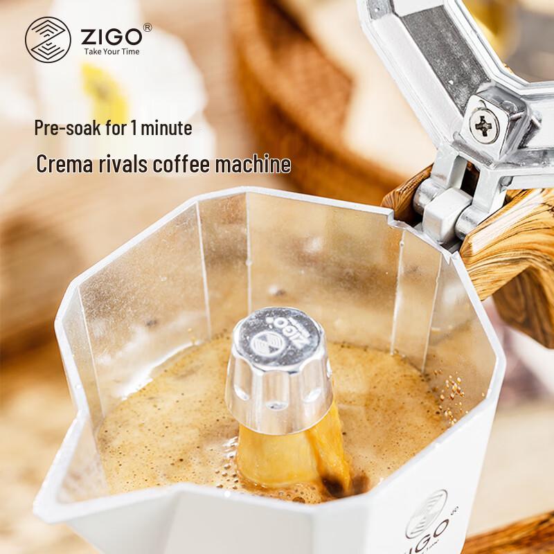 Zigo Double Valve Temperature Control Moka Pot