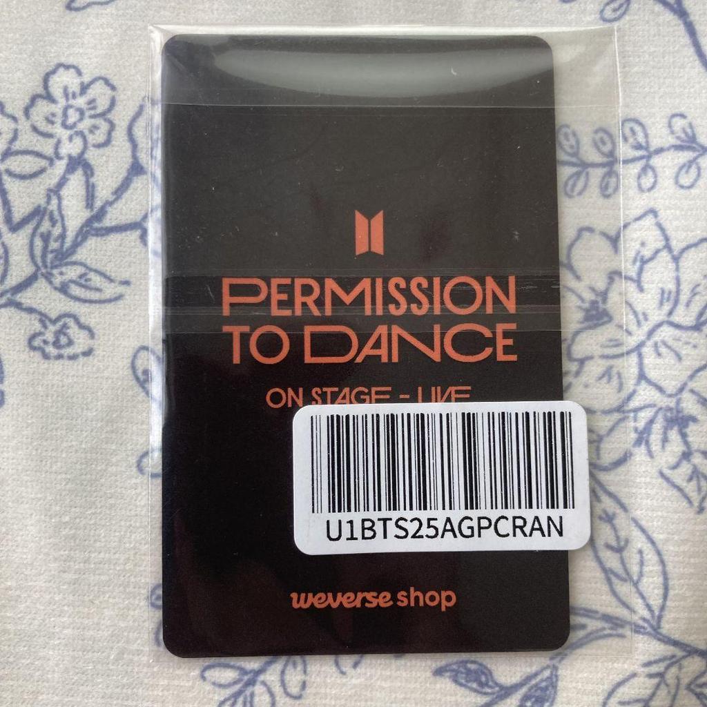 [USED] BTS P.T.D ON STAGE - LIVE Yoongi Suga Trading Card