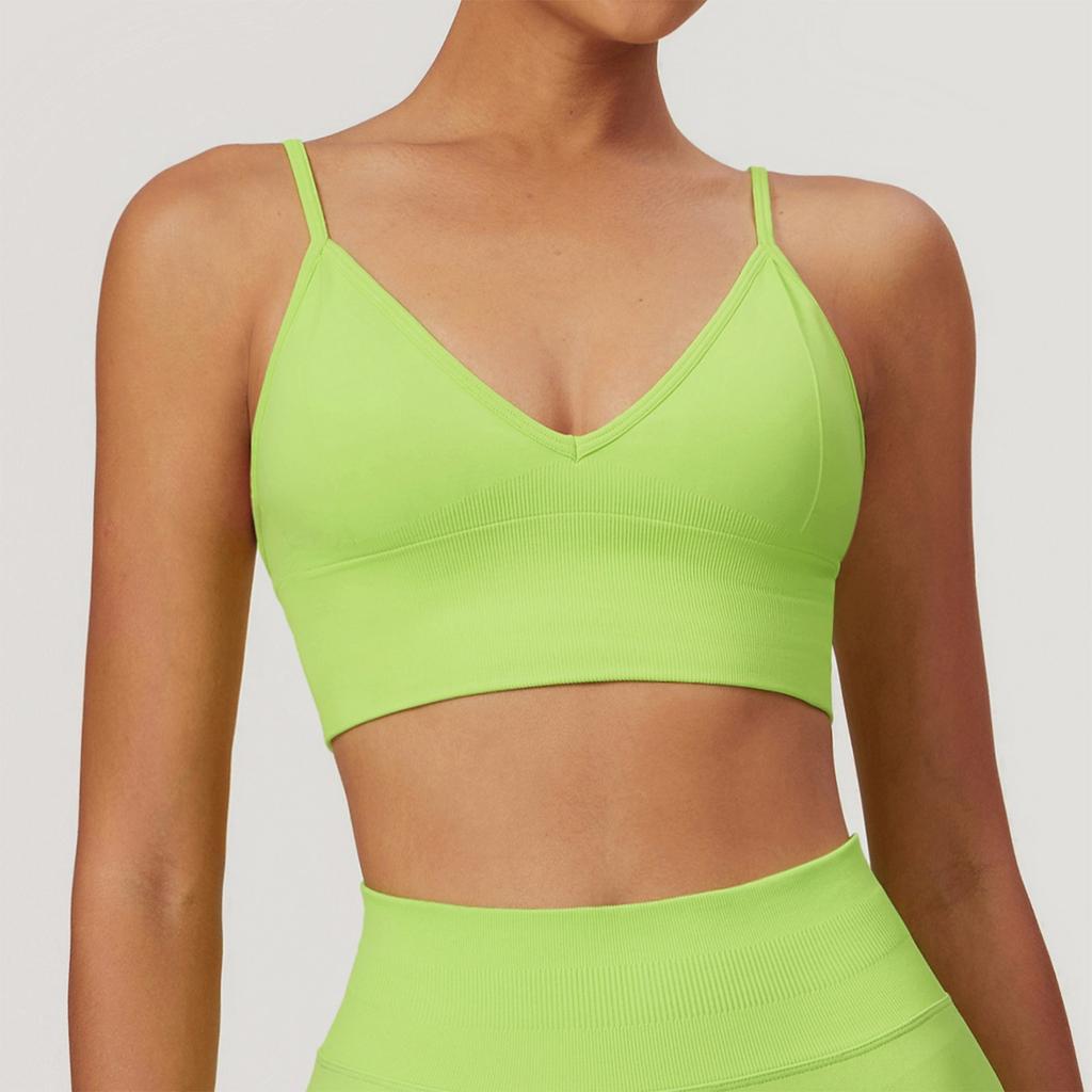 Women's Fashion Seamless Sling Back Yoga Bra Premium