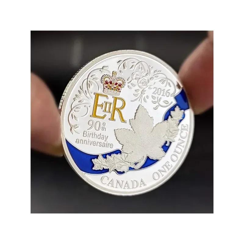 Queen Elizabeth II Gilded Commemorative Coins Collection Commemorative Gift Crafts Collection Coins
