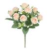 DIY Artificial Rose Bouquet 10 Heads Artificial Camellia Peony Flowers  Home Decor