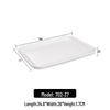 White Rectangular 3-Compartment Melamine Serving Tray