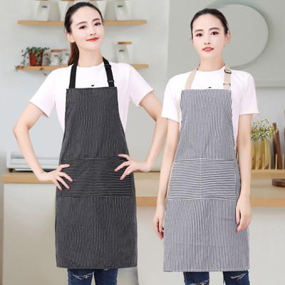 Bib Aprons with 2 Pockets for Women Men Chef Heat Resistant Adjustable Tie