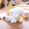 Adorable Cute White Goose Plush Toy Keychain Soft Short Plush Stuffed Animal