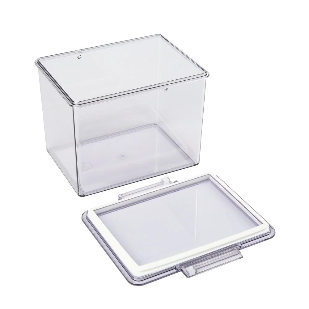 XL Airtight Clear Plastic Food Storage Container Durable BPA-free Canister Stackable Kitchen Organization Ideal Grains Baking