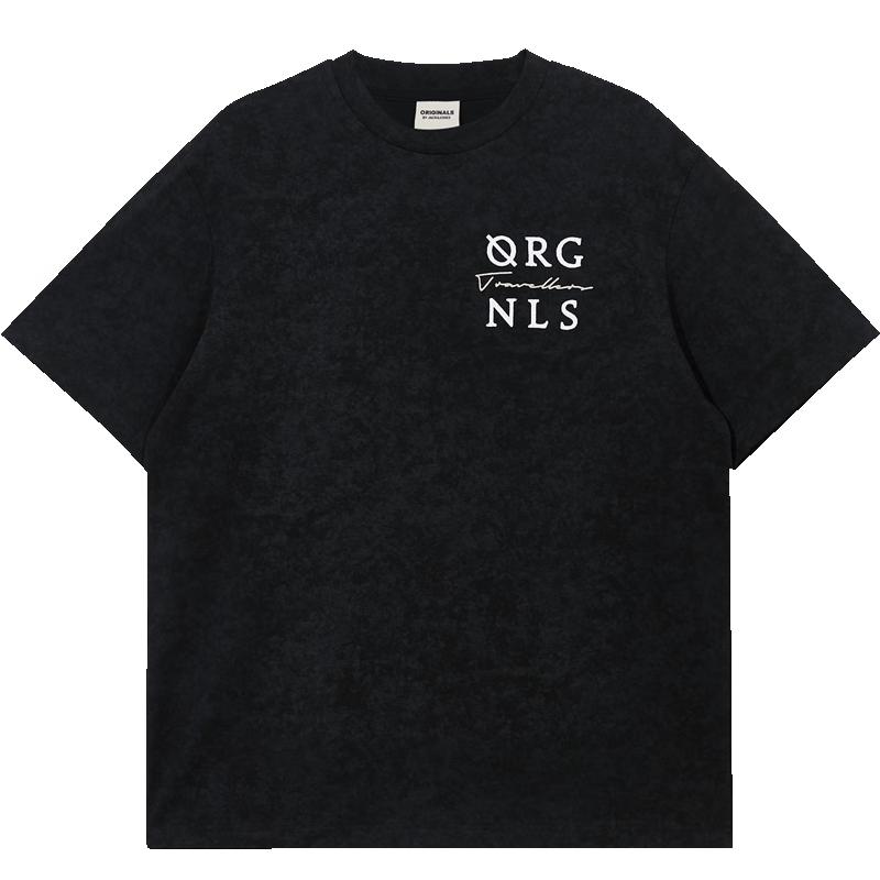 JACK&JONES Men s Loose Fit Embroidered Cotton T-Shirt XL