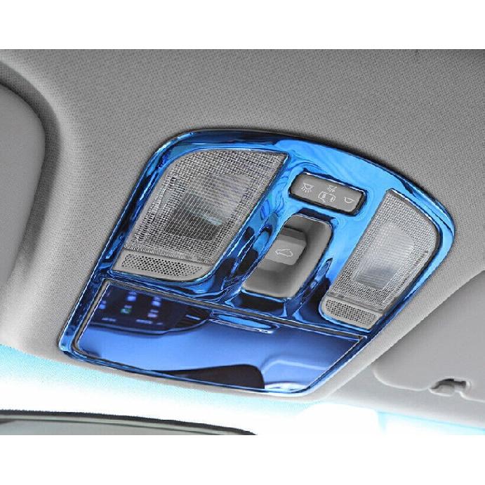For Hyundai Elantra 2017-2020 Blue Titanium Front Reading Light Cover Trim 2PCS