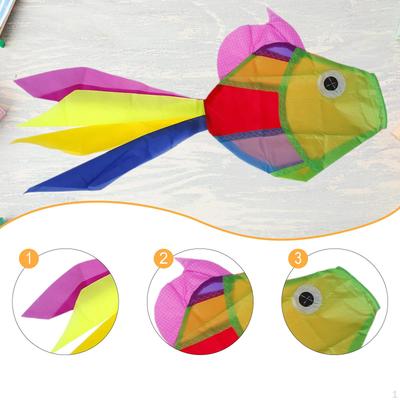 Windsock Kite Rainbow Polyester Outdoor Hanging Decoration Accessories for Patio