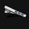 Funny Blue Green Black Colors Stripe Design Tie Clip Mens Formal Party Jewelry Accessories Free Shipping