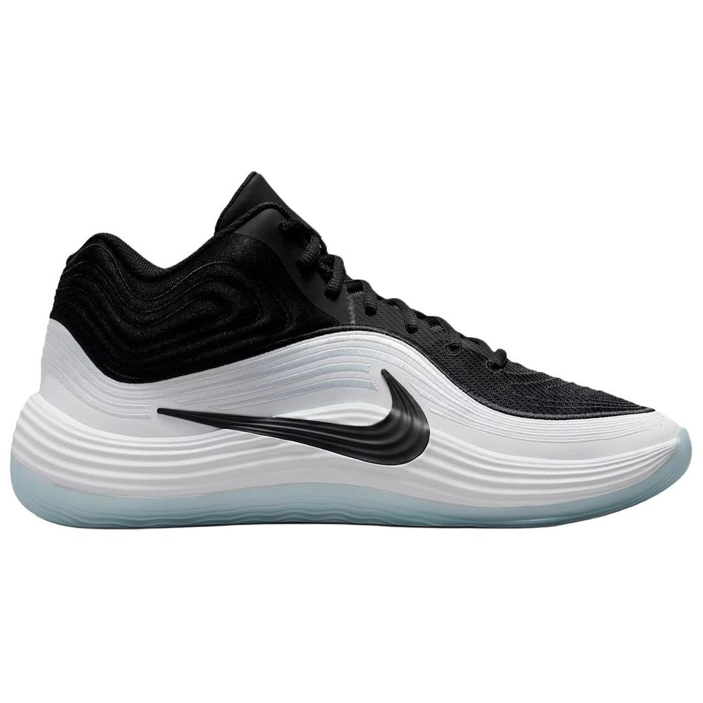 Nike Scarpe da Basket da Uomo Precision 8 Mid Nero Bianco Blu Ghiaccio IH1105-002