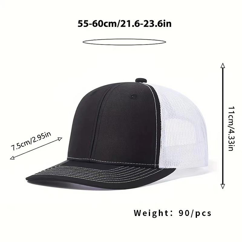 Trucker Hat Cotton Plain Mesh Sports Cap Embroidery Patch Custom Logo Blank Mesh Snapback Gorras 112 Truck Driver Cap