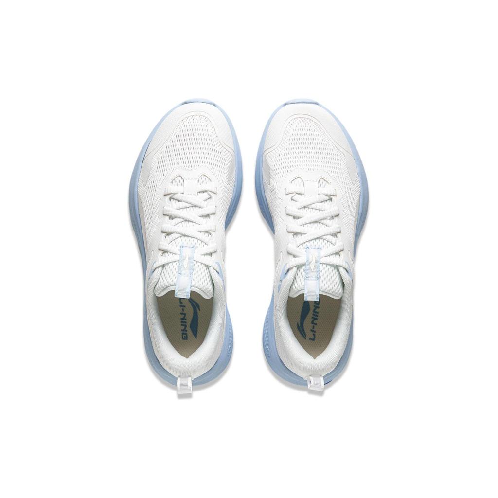 Li Ning Cushioning, Wear Resistant Low Top Casual Shoes Women's White Blue AGLU260-2
