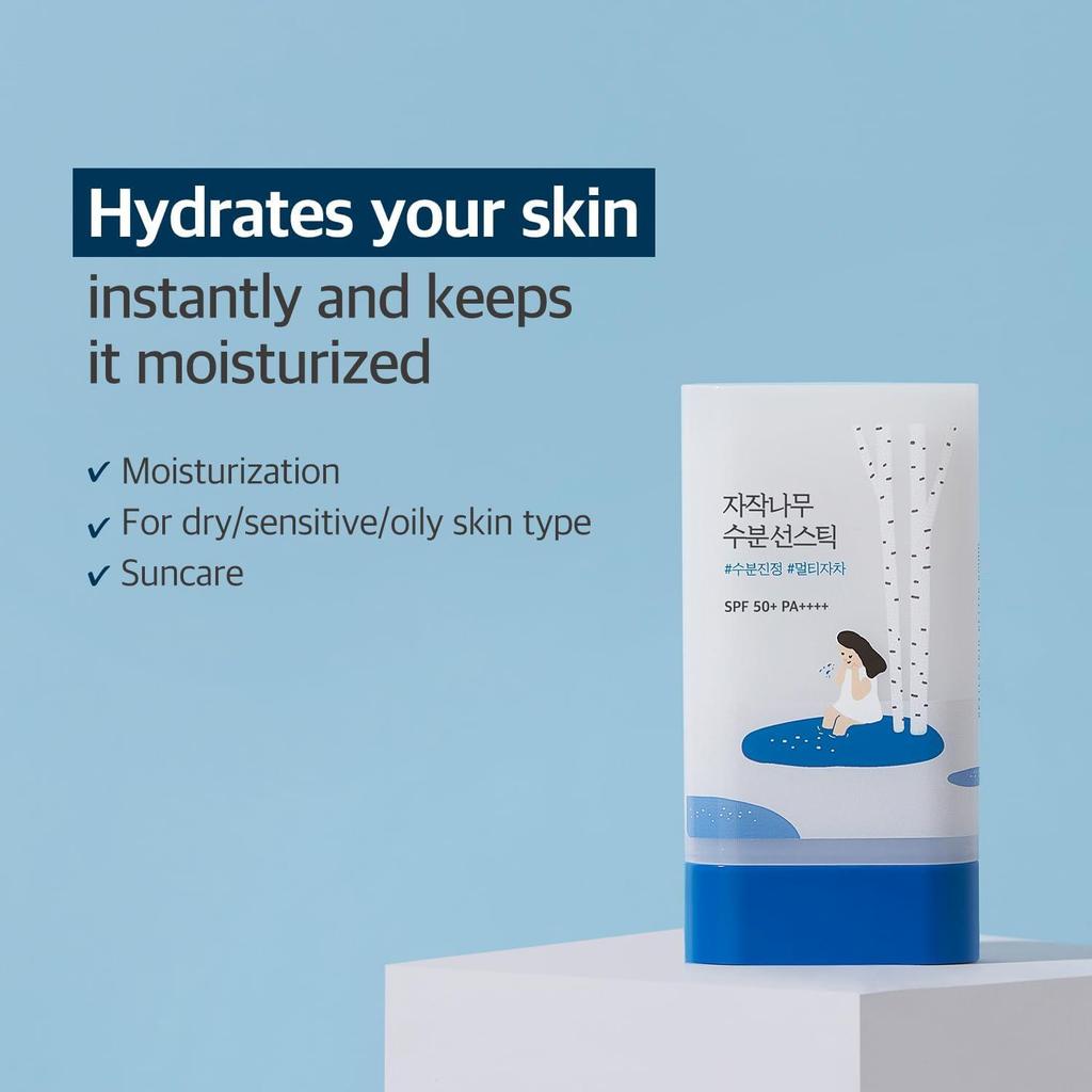 ROUND LAB Stick Solaire Hydratant Sève de Bouleau SPF 50+/ PA++++19gr BOUTIQUE AUTHENTIQUE