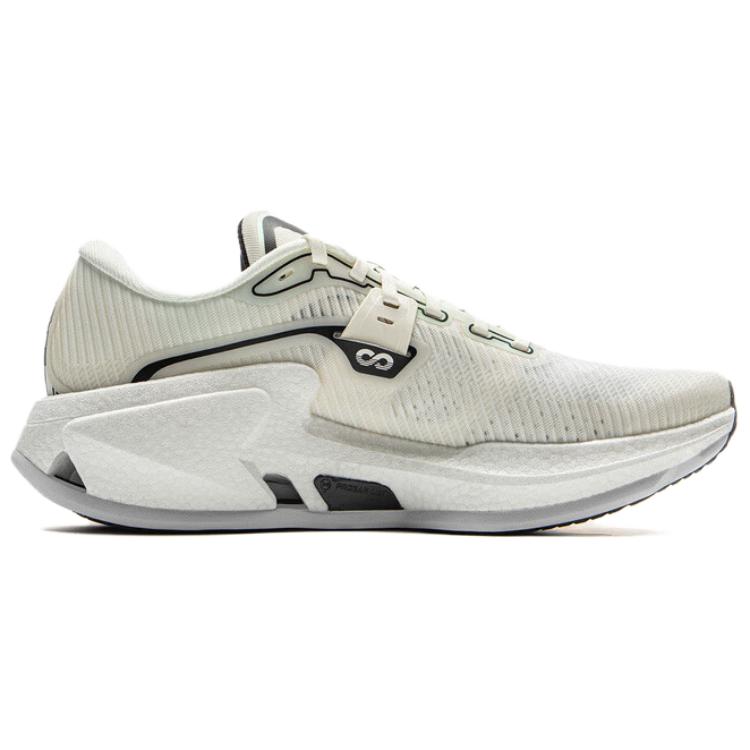 New LiNing Liuliu 8 Cushioning, Slip Resistant, And Abrasion Resistant Low Top Casual Running Shoes Men's White Black ARZV005-10
