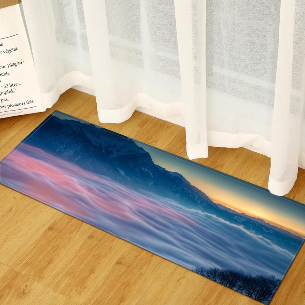 Fresh Landscape Bedroom Bay Window Mat Household Door Mat Kitchen Absorbent Floor Mat Bathroom Floor Mat Living Room Carpet