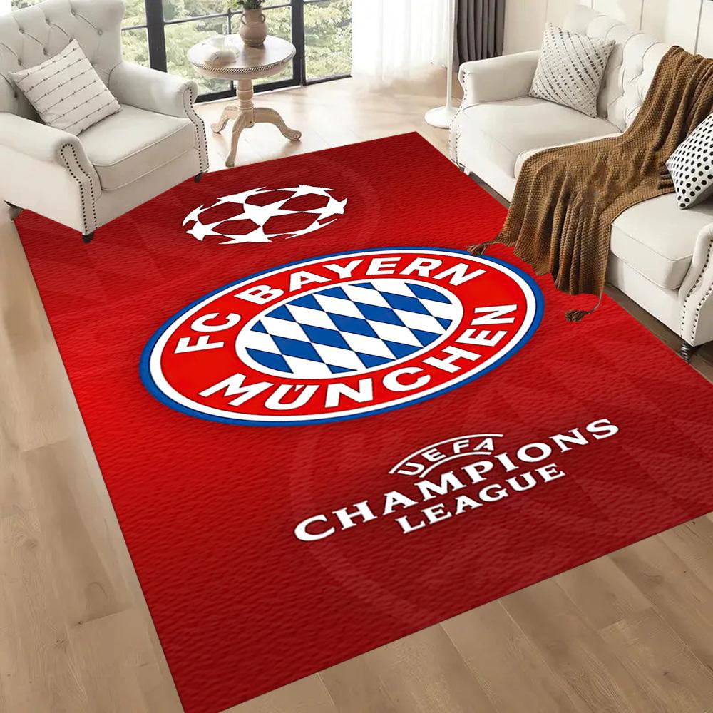 FC Bayern München Quadratische Teppiche sind eine großartige Wahl für Wohnzimmer, Schlafzimmer, Heimdekoration und als Geschenke.