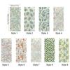 Daisy Window Sticker Green Leaf Glass Sticker Decorative Window Privacy Film  Home Decoration