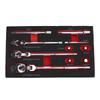 Flexible Ratchet Wrench Set 72 Tooth Ratcheting 180 Degree Rotating Head Reversible Quick Release Spanner 1 4 3 8 1 2