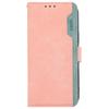 ABEEL For Samsung Galaxy S25 Ultra Case Color Splicing Leather Flip Phone Cover RFID Blocking