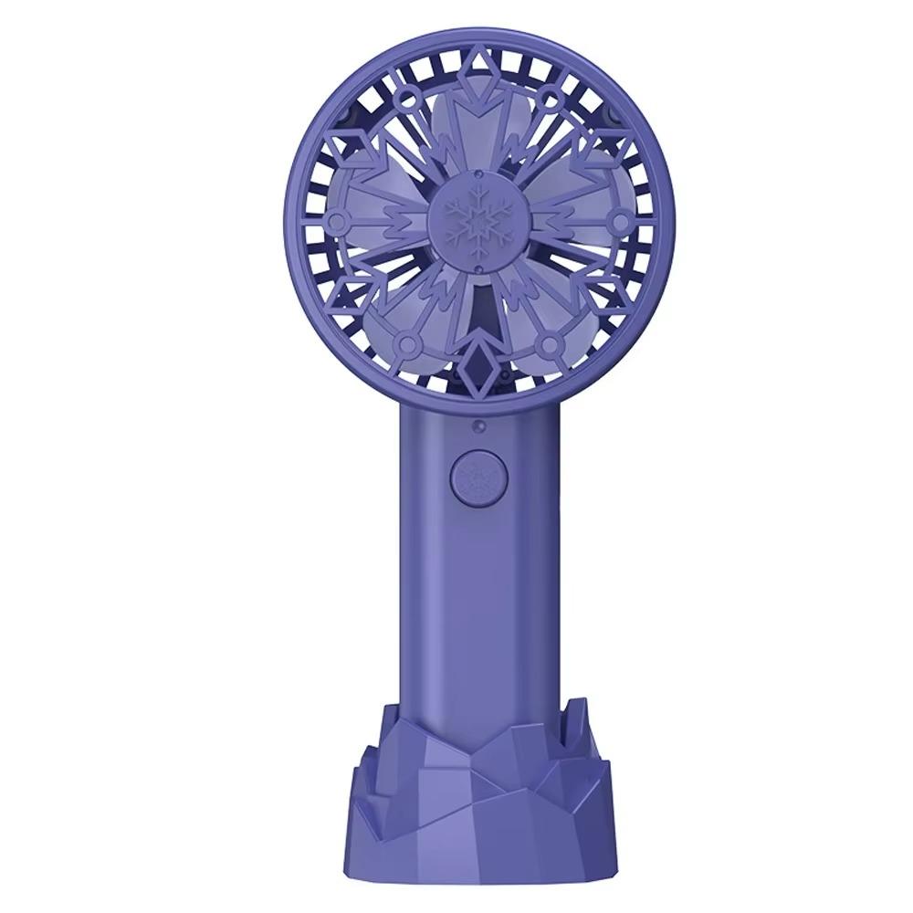 Handheld Desktop Dual-Purpose Fan Usb Charging Portable With Base Two-Color Optional Fashion Design Abs Material Natural Wind