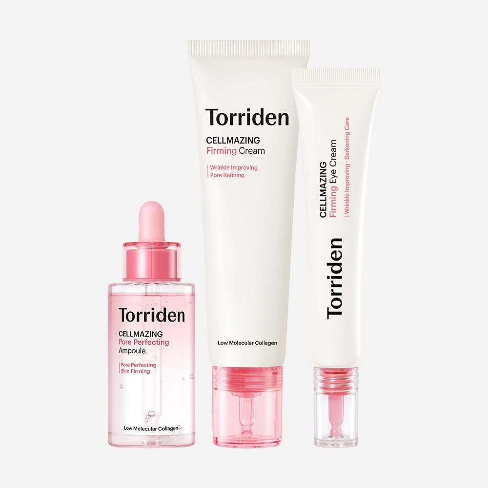 [3-Piece Set] Cellmazing Low Molecular Collagen Pore Firming Ampoule 30ml + Firming Cream 60ml + Firming Eye Cream 30ml