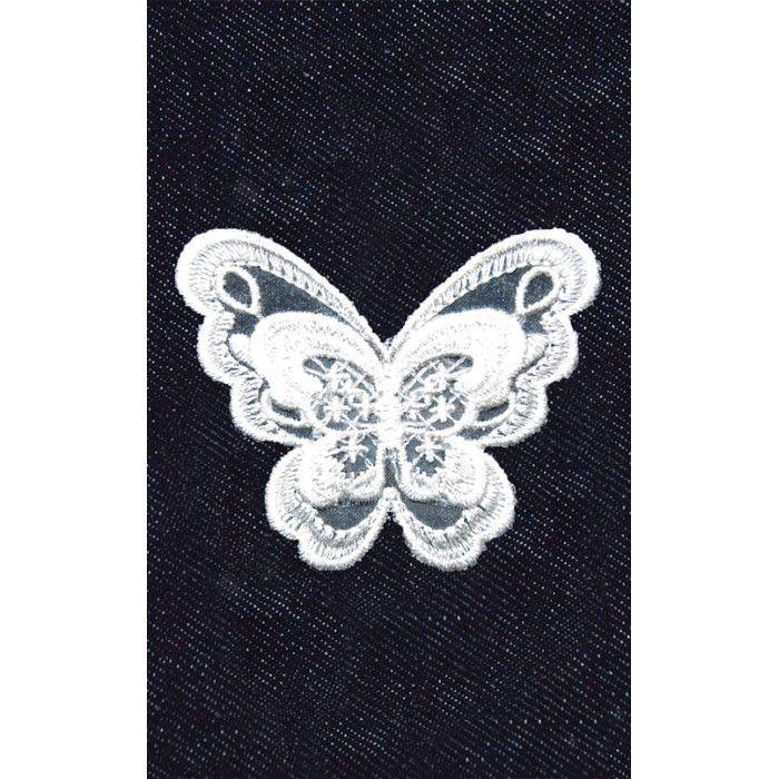 Transfert thermocollant dentelle Papillon n°1 8x8 cm