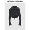 UR Women's Hooded Drawstring Short Sweatshirt