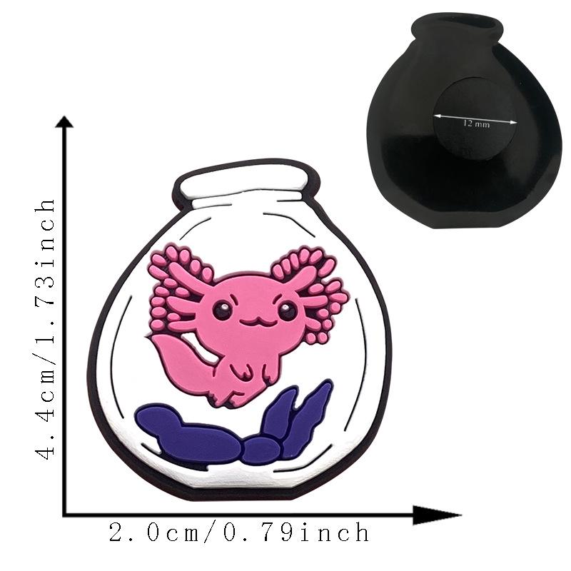 Salamander Series Clog Shoe Charms - DIY Soft Rubber PVC Shoe Buckle Ornaments (16 Pieces)