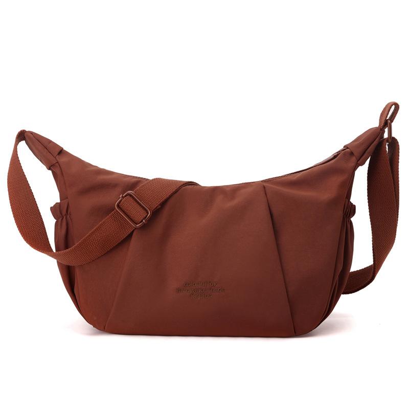 

Colorful Fox new women s messenger bag women s multi-layer croissant bag casual anti-splashing shoulder bag